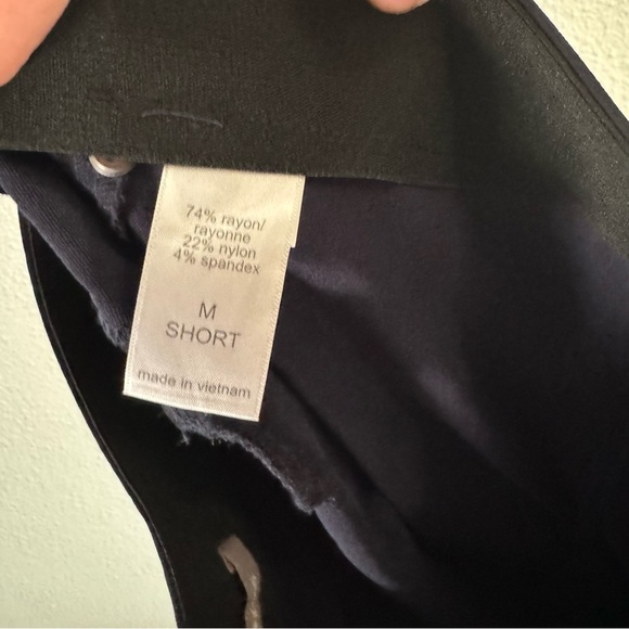 Maurices Bengaline Pull On Ankle Pants Navy Size Medium Short - Picture 5 of 8